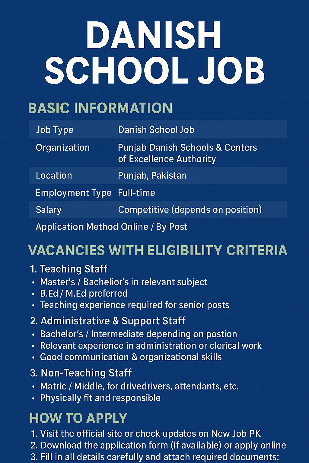 Danish School Job