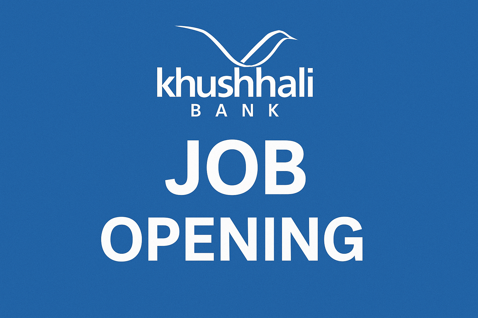 Khushhali Bank Job